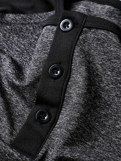 Տղամարդու ամառային դասական Ռագլան Հենրի օձիքով ամենօրյա շապիկ - շնչող միագույն կարճ թևքով շապիկ, սովորական չափսի ամենօրյա հագուստի համար, ամենօրյա շապիկներ, երկգույն դիզայն, հարմարավետ չափսի շապիկ