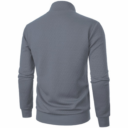 Տղամարդու առօրյա կայծակաճարմանդով ժակարդե բաճկոն, նորաձև, կանգնած օձիքով վերարկու՝ գարնանային, աշնանային և ձմեռային համար, վերնաշապիկ՝ վերնաշապիկով