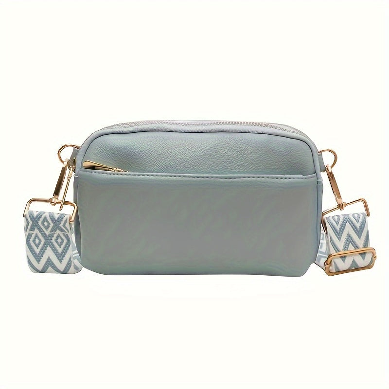 Mini Crossbody Bag for Women, Wide Strap Square Wallet, Stylish Shoulder Bag. - Ayq