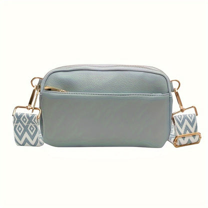 Mini Crossbody Bag for Women, Wide Strap Square Wallet, Stylish Shoulder Bag. - Ayq