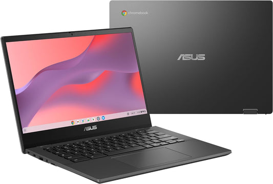 ASUS Chromebook CM14 Laptop, 14" HD Anti-Glare Display (1366X768), Mediatek Kompanio 520, 4GB RAM, 64GB Emmc, Chromeos, Gray, CM1402CM2A-DS44, Gravity Grey