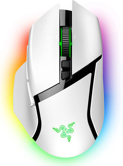 Razer Basilisk V3 Pro Wireless Gaming Mouse: Hyperscroll Tilt Wheel - 30K DPI Optical Sensor - Gen-3 Optical Switches - 13-Zone Chroma RGB - 13 Programmable Controls - 3 Connection Modes - Black