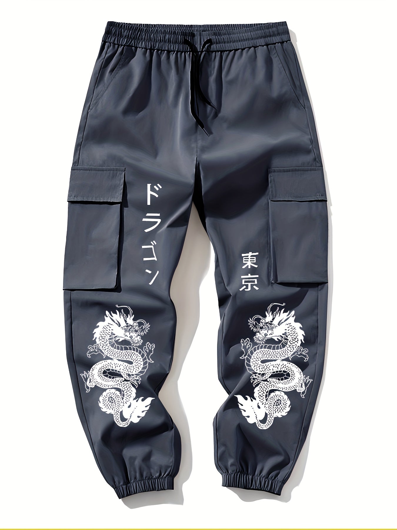 2 հատ տղամարդու ամենօրյա մեծ գրպաններով կոմբինեզոն՝ առաձգական գոտկատեղով, լարով և տպագիր ծաղիկներով տաբատ՝ գարնանային և աշնանային սեզոնի համար, աշնանային, գարնանային սեզոնի համար