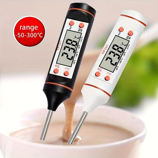 1pc Meat Food Instant Read BBQ Garden Kitchen Outdoor Camping Cooking Barbecue Digital Thermometer Used for Milk Heating Candy Baking Grilling and Other Kitchen Gadgets