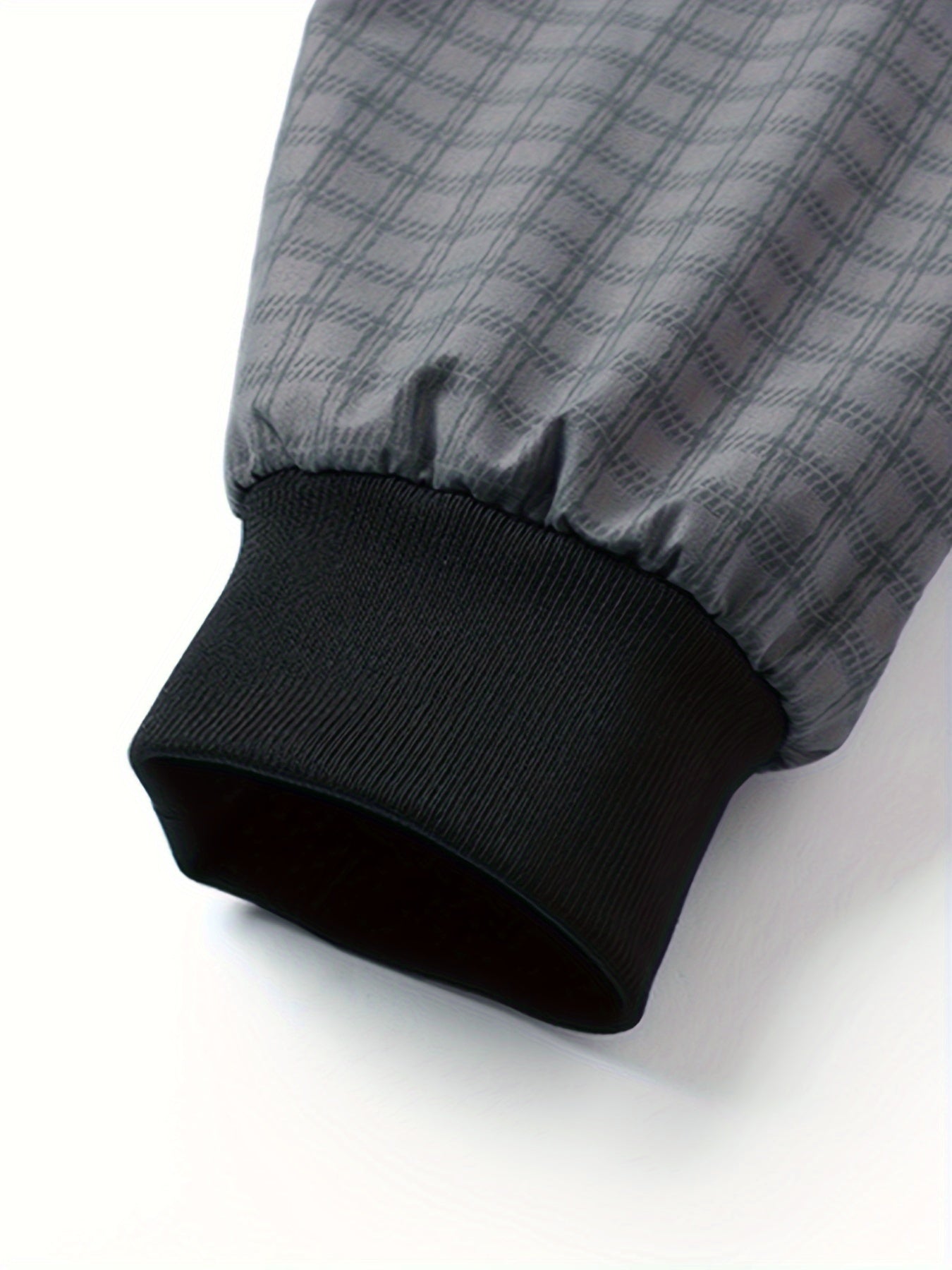 Տղամարդու առօրյա բացօթյա բաճկոն - Գարուն/աշուն փափուկ բաճկոն՝ վանդակավոր նախշերով, երկար թևքերով և կայծակաճարմանդով փակմամբ