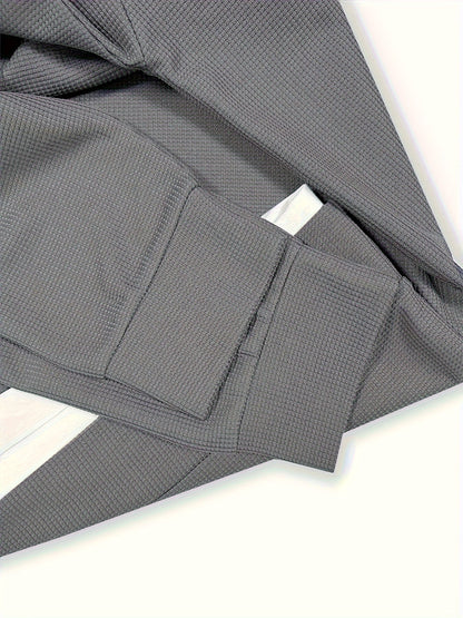 Տղամարդու առօրյա երկար թևքերով տպագիր կոստյումի հավաքածու