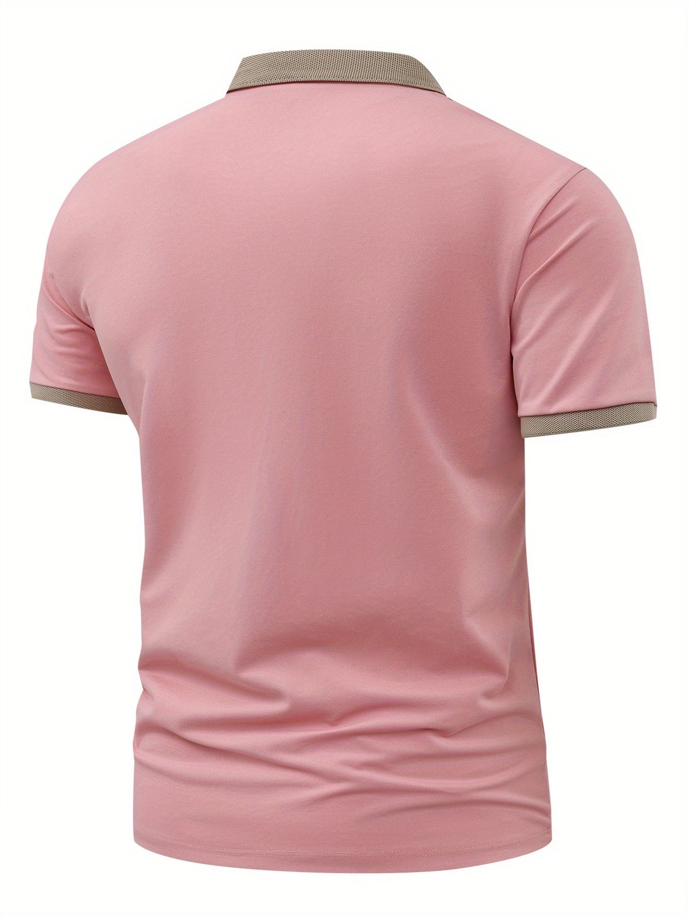 Տղամարդկանց սովորական գոլֆի վերնաշապիկ, 100% պոլիեսթեր տրիկոտաժե գործվածք, երկրաչափական նախշով, կոճակով օձիք, սովորական պիտույք, ամառային կարճ թև վերնաշապիկ՝ մուգ կապույտ, բաց կանաչ, խակի, սև