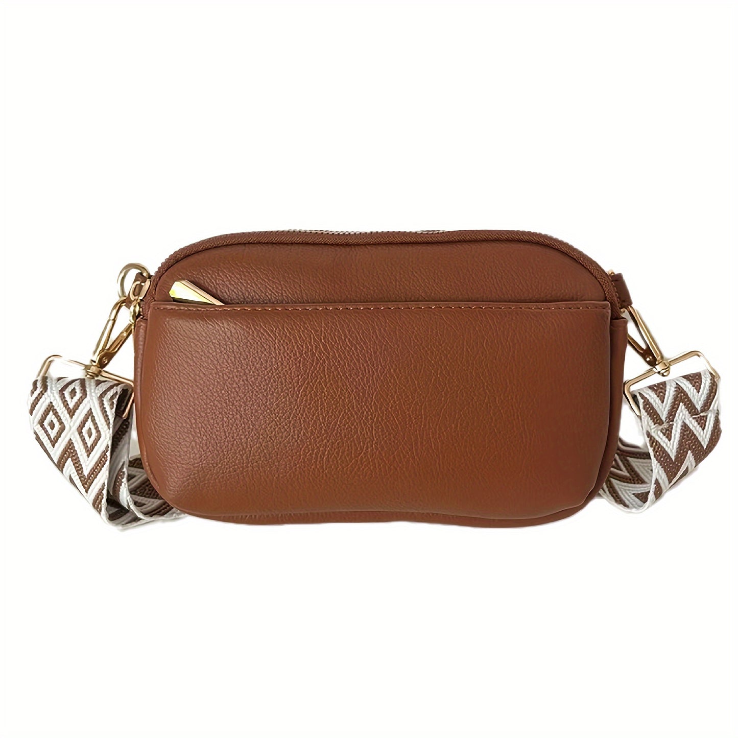 Mini Crossbody Bag for Women, Wide Strap Square Wallet, Stylish Shoulder Bag. - Ayq