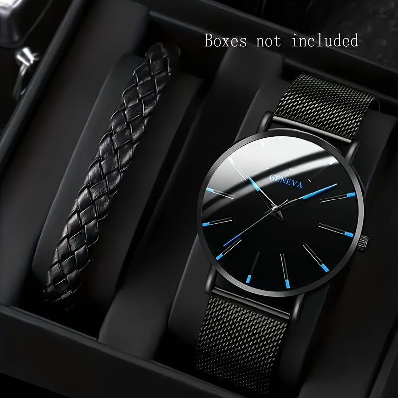 A Quartz Men'S Watch Plus an Accessory. - Ayq