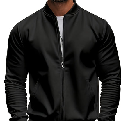 Տղամարդու թեթև, կանգնած օձիքով բաճկոն՝ ձիթապտղի կանաչ, փափուկ, կայծակաճարմանդով բաճկոն՝ գրպաններով, սովորական չափսի՝ գարնանային/աշնանային արշավների և առօրյա բացօթյա հագուստի համար, արշավային պարագաներ