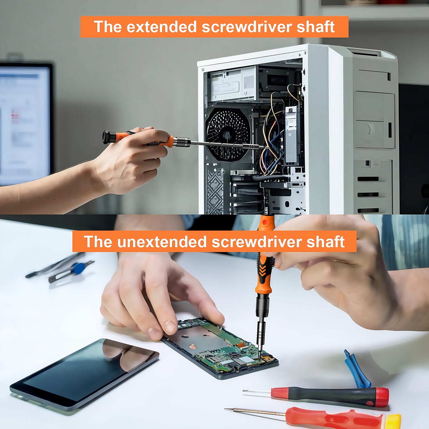 117in 1 Precision Screwdriver Set, Tool Gifts for Men, Mini Repair Tool Kit with Torx Triwing Bits, Repair for Computer, Macbook, Laptop, Glasses. Screwdriver bits are made of high-quality CRV steel, which is wear-resistant a