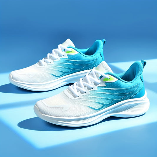 2025 New Arrival Men'S White  Red Sneakers - Breathable Mesh, Soft Bottom, Casual Sports Shoes for Running  Daily Wear, Casual Athletic Shoes   Modern Casual Shoes   Breathable Upper, Running Shoes