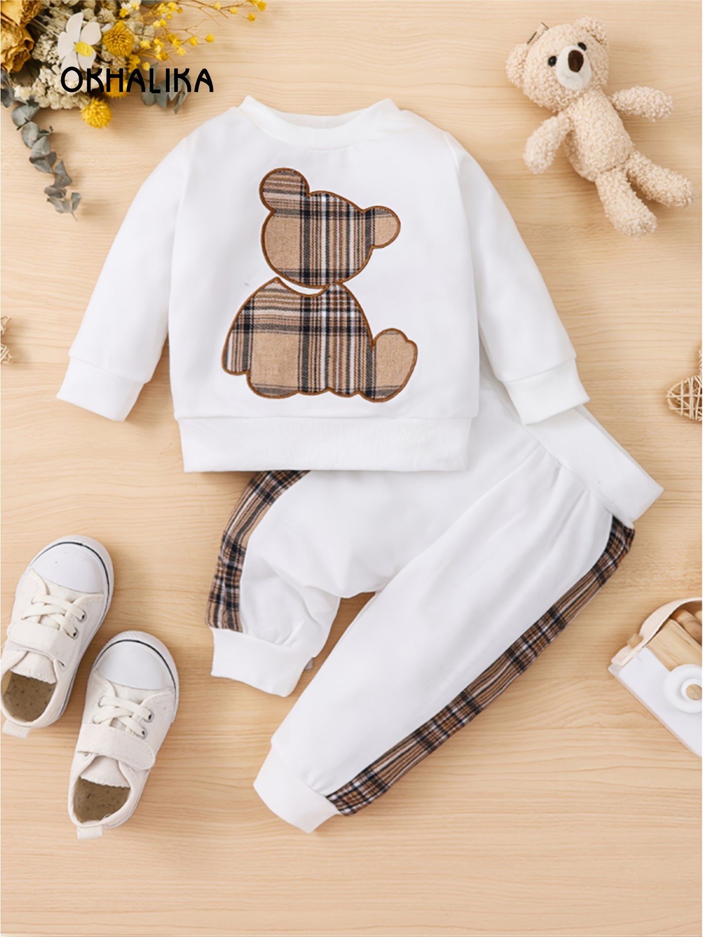 Toddler Baby Boy Clothes Outdoor Set Long Sleeve Sweatshirt Top Casual Pants Fall Winter Outfit Sweatsuit - ayq