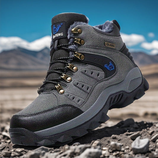 Winter Plus Velvet Warm Outdoor Hiking Shoes Men And Women Casual Sports Shoes Couples Large Size Shoes