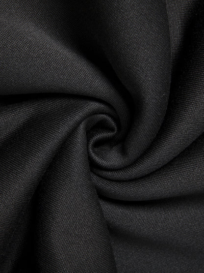 Autumn Winter Men's Hooded Sportswear Set, Simple Classic Versatile Outfit with Zip-Up -Lined Warm Jacket and Drawstring Sweatpants for Casual Leisurewear