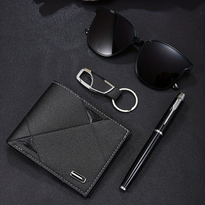 6pcs New Popular Large Dial Watches + Prayer Beads + Keychain And Pen + Stylish Travel Glasses + Business Wallet, Making You Vibrant in Life, Suitable for Various Occasions Such As Valentine'S Day, Dates, Christmas, Halloween