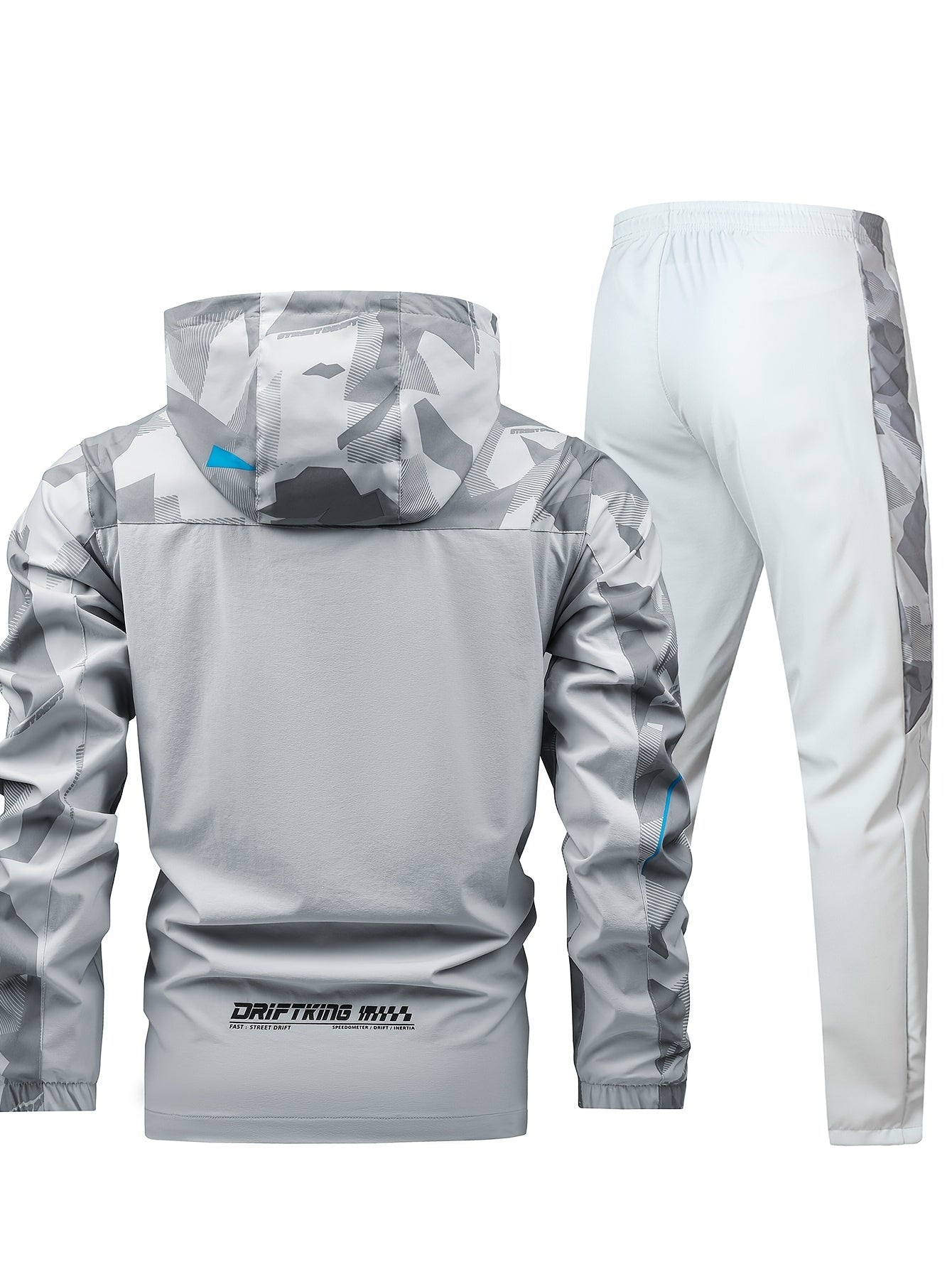 Men'S Lightweight Climbing Hooded Jacket - Quick-Dry Windproof Outdoor Sports Coat with Camouflage Pattern, Spring/Fall Casual & Training Wear, Regular Fit for Hiking, Running, Gym, Hiking Apparel, Durable Fabric