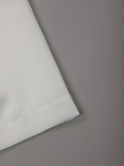 Men'S Casual Gradient Coconut Tree Short Sleeve Shirt + Shorts 2pcs Set - Tropical Palm Print, Button-Up Collared Design, Lightweight Polyester Blend for Spring/Summer Outings, Summer Outfit | Tropical Print | Lightweight Fab