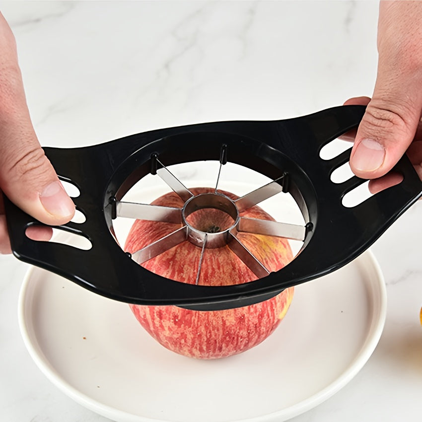 Stainless Steel Apple Slicer and Corer - Durable, Manual Fruit Cutter with Uniform Blades, Ergonomic Handle, Kitchen Gadget for Perfectly Sliced Apples, Fruit Slicer