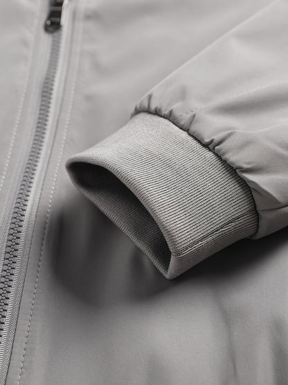 Տղամարդու թեթև բաճկոն՝ նեղ, կայծակաճարմանդով վերարկու՝ կանգնած օձիքով, թեթև վերնազգեստ՝ գարնանային/աշնանային, գրասենյակային, ճանապարհորդական, ամենօրյա՝ կայծակաճարմանդով փակվող, առօրյա բլեյզեր