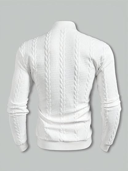 Տղամարդու գարնանային և աշնանային բարձր օձիքով միագույն, հեշտ ամրացվող, կողային կտորից վերնաշապիկ, պատրաստված հարմարավետ և մաշկի համար անվտանգ նյութից, կատարյալ է ինչպես առօրյա զբոսանքների, այնպես էլ աշնանային և ձմեռային սեզոնների ամենօրյա կրելու համար։