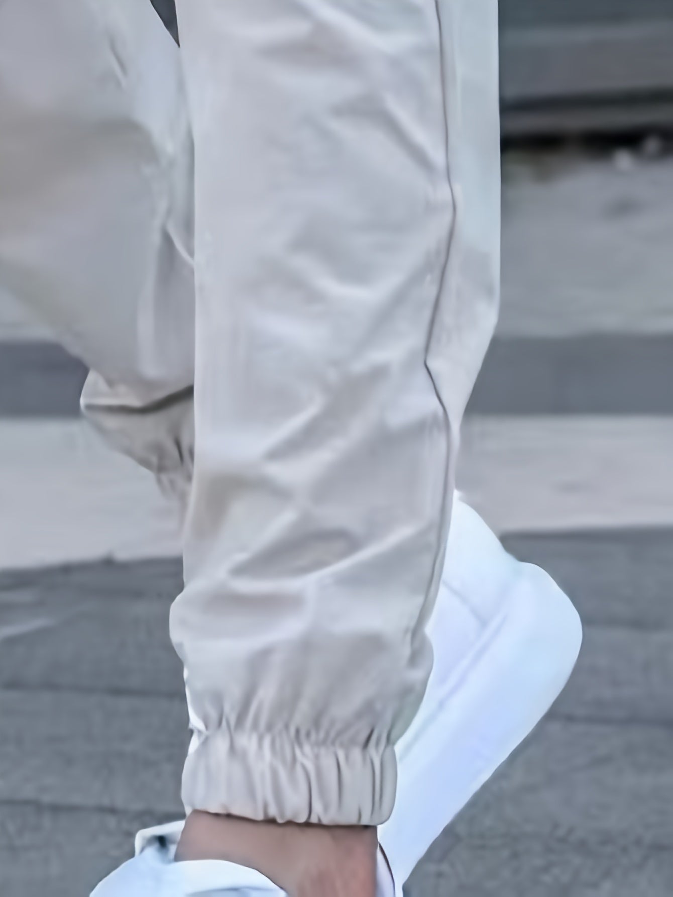 Տղամարդկանց պատահական պարաններով ջոջեր, 100% պոլիեսթեր չձգվող գործվածք, այբուբենի տպագրությամբ դետալներով սովորական տաբատ, 100% պոլիեսթեր, նորաձև աշխատանքային հագուստ