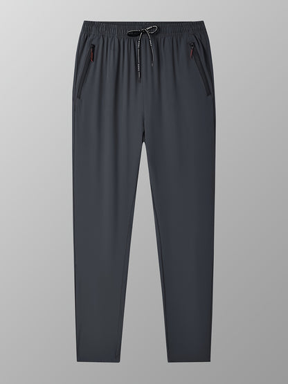 2pcs Men's Casual Pants, Fashion Trend Ultra-light Breathable Long Pants, Quick Dry Fabric Sports Pants