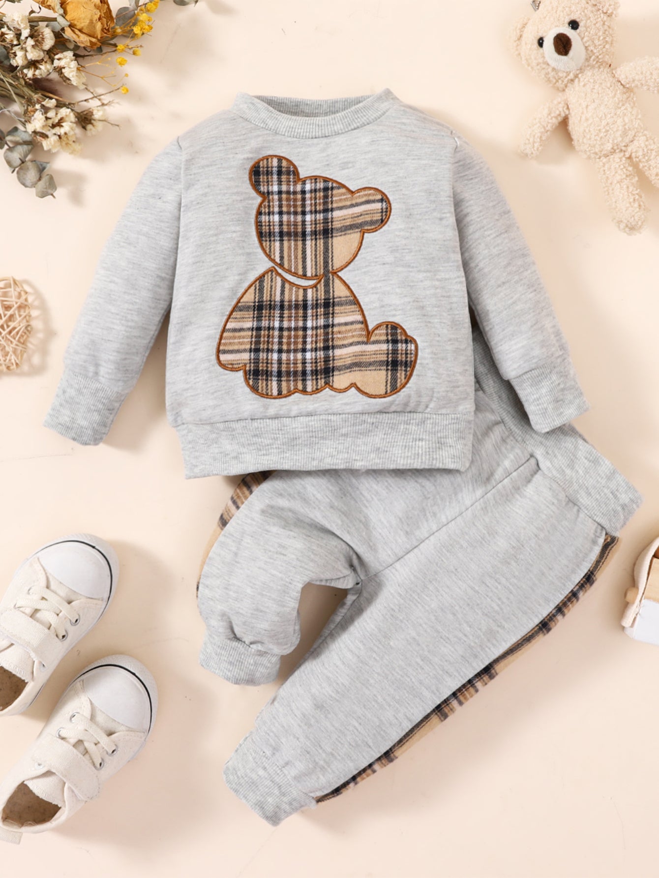 Toddler Baby Boy Clothes Outdoor Set Long Sleeve Sweatshirt Top Casual Pants Fall Winter Outfit Sweatsuit - ayq