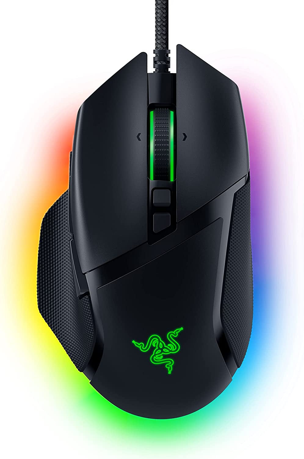 Razer Basilisk V3 Customizable Ergonomic Gaming Mouse: Fastest Gaming Mouse Switch - Chroma RGB Lighting - 26K DPI Optical Sensor - 11 Programmable Buttons - Hyperscroll Tilt Wheel - Classic Black