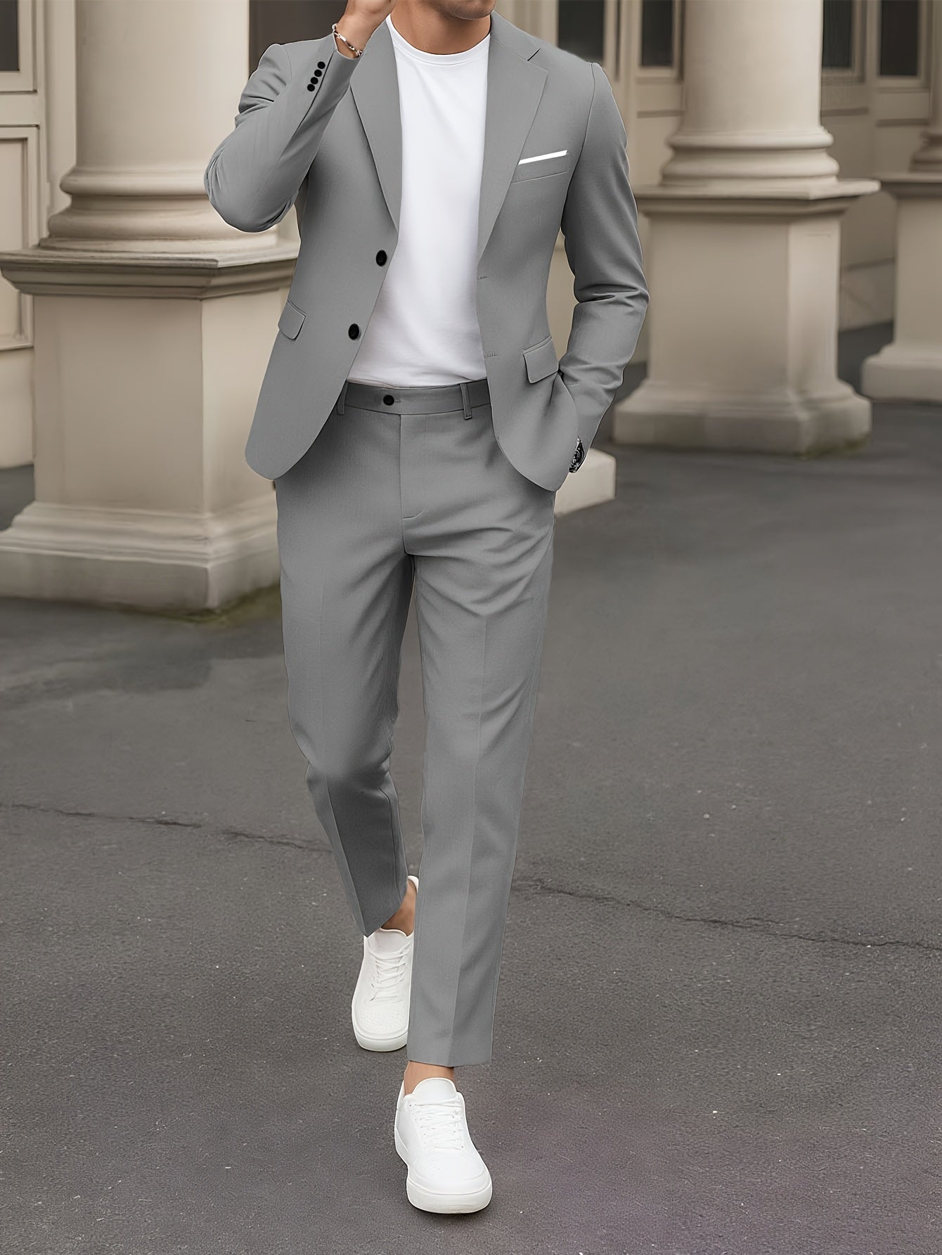 Տղամարդու հարսանեկան խնջույքի երկկտոր կոստյում՝ ներառյալ բաճկոն և տաբատ