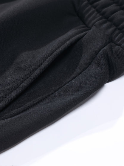 Տղամարդու առօրյա, գունային բլոկներով երկար թևքերով, կոճակներով վերնաշապիկ և լարով վազող տաբատ՝ պոլիեսթերի խառնուրդով, գրպաններով, իդեալական է գարնան/աշնան համար