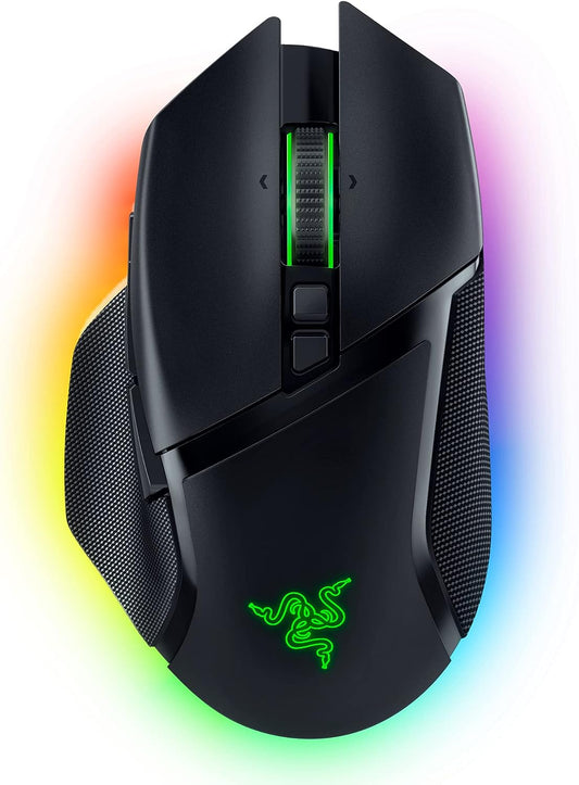 Razer Basilisk V3 Pro Wireless Gaming Mouse: Hyperscroll Tilt Wheel - 30K DPI Optical Sensor - Gen-3 Optical Switches - 13-Zone Chroma RGB - 13 Programmable Controls - 3 Connection Modes - Black
