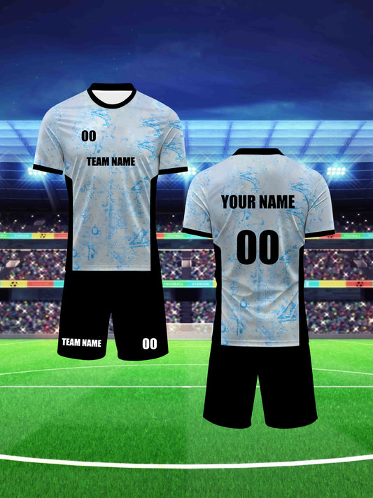 Portugal Ronaldo Round Neck T-Shirt Football Kit Men's Custom Name and Number Adult Jersey New Style Student Competition Team Training Sports Set Comfortable Breathable Quick-Dry Moisture-Wicking Two-Piece Top Bottoms