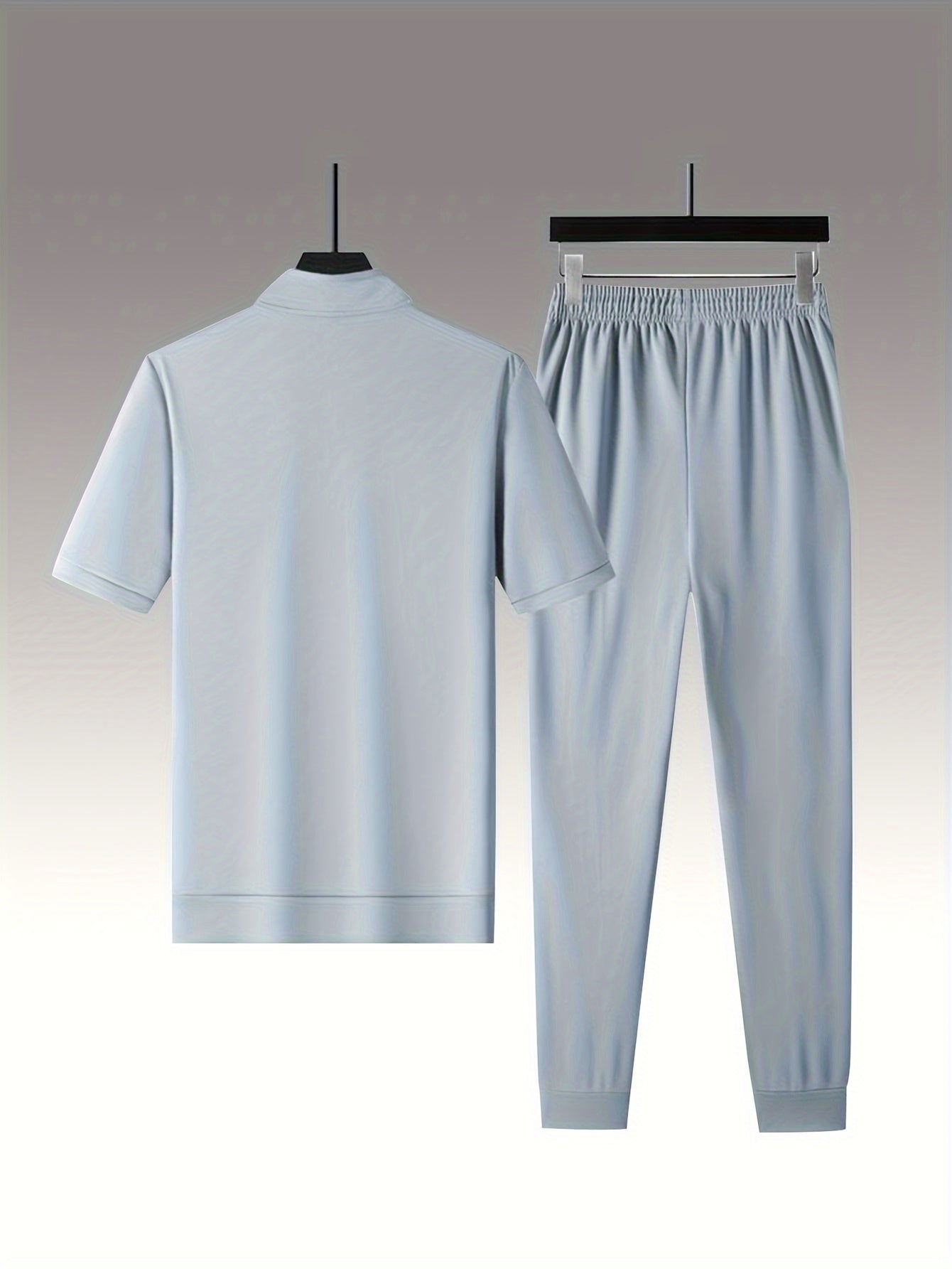 Տղամարդկանց ամառային առօրյա, կանգնող օձիքով, լարով ձգվող սպորտային հագուստի հավաքածու