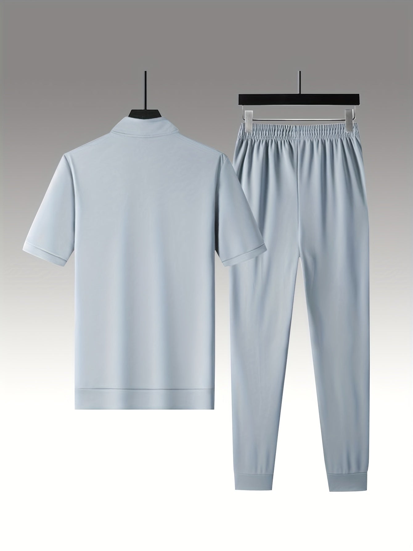 Տղամարդկանց ամառային առօրյա, կանգնող օձիքով, լարով ձգվող սպորտային հագուստի հավաքածու