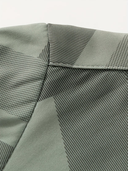 Men'S Lightweight Softshell Jacket - Olive Green/Black/Gray/ - Stand Collar Windproof Coat with Zippered Pockets - Non-Stretch Fabric for Hiking, Gym, Casual Outdoors - Spring/Fall Athletic Outerwear - Easy-Care Sportswear, H