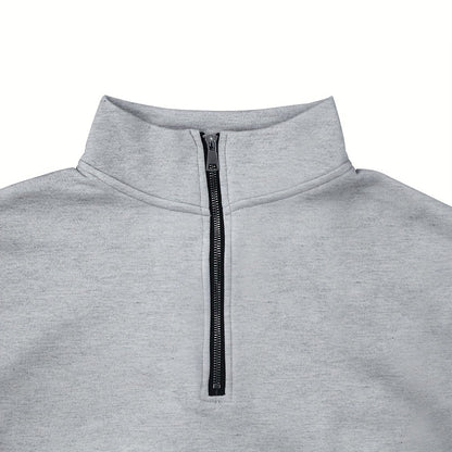 Բազմակողմանի համույթ, տղամարդկանց համար նախատեսված առօրյա 2 հատանոց հավաքածու. Բարձր վզնոցով ծանր, կայծակաճարմանդով սվիտեր և գրպաններով աշխատանքային տաբատ՝ միագույն, փափուկ գործվածքից՝ աշուն/ձմեռ համար