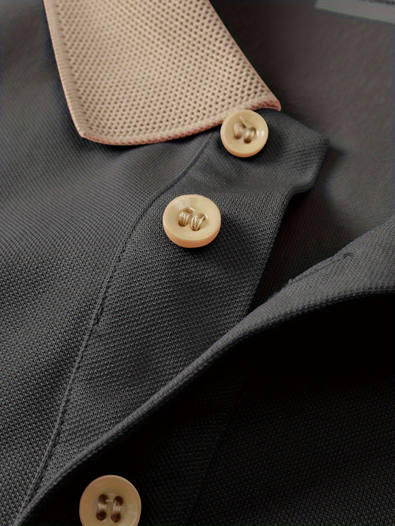 Տղամարդկանց սովորական գոլֆի վերնաշապիկ, 100% պոլիեսթեր տրիկոտաժե գործվածք, երկրաչափական նախշով, կոճակով օձիք, սովորական պիտույք, ամառային կարճ թև վերնաշապիկ՝ մուգ կապույտ, բաց կանաչ, խակի, սև