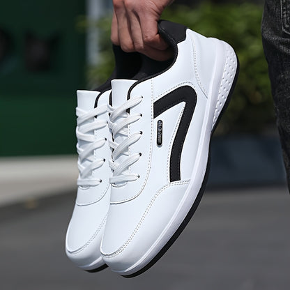 Men'S Classic British Style Casual Business Shoes - All-Season Solid  Geometric Pattern, Low Top Lace-Up, Round Toe, Faux Upper, Fabric Inner, EVA TPR Sole, Comfortable Minimalist Design for Daily  Outdoor Use, Everyday Com