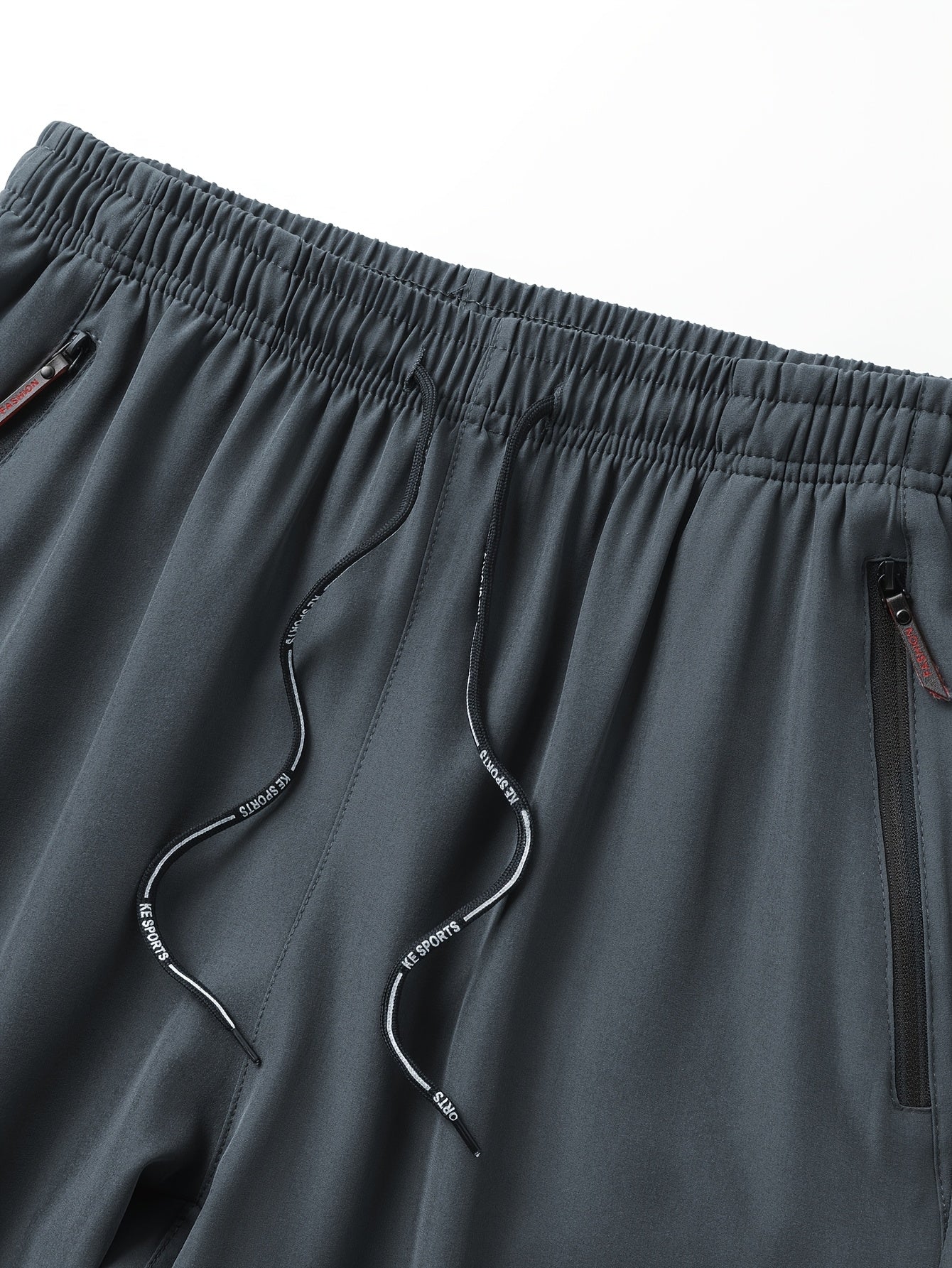 2 հատ Տղամարդկանց թեթև ջոջեր - արագ չորացող շնչող պոլիեսթեր, ոճային «PRINCESS» տպագրություն գոտկատեղով և կայծակաճարմանդ գրպաններով, Սև պատահական սպորտային տաբատ ամենօրյա հագուստի համար, կարգավորելի հարմարավետ տաբատ | Նորաոճ տպագիր ջոջեր | Ս