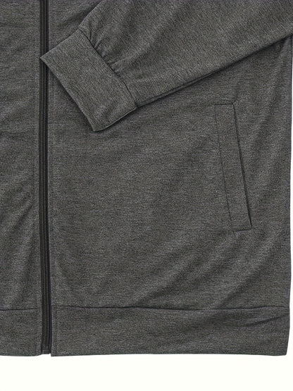 Տղամարդու թեթև, կանգնած օձիքով բաճկոն՝ ձիթապտղի կանաչ, փափուկ, կայծակաճարմանդով բաճկոն՝ գրպաններով, սովորական չափսի՝ գարնանային/աշնանային արշավների և առօրյա բացօթյա հագուստի համար, արշավային պարագաներ