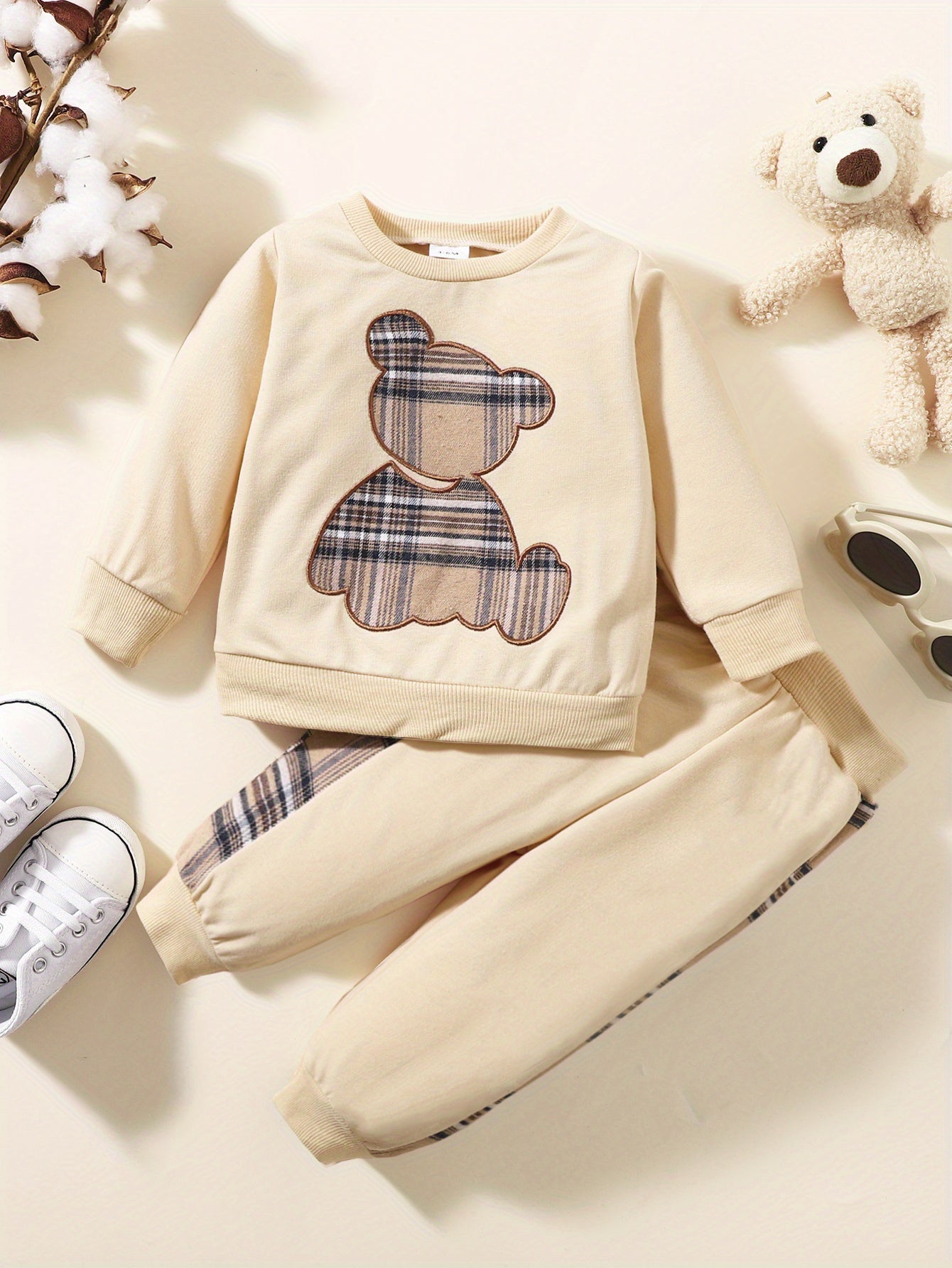 Toddler Baby Boy Clothes Outdoor Set Long Sleeve Sweatshirt Top Casual Pants Fall Winter Outfit Sweatsuit - ayq