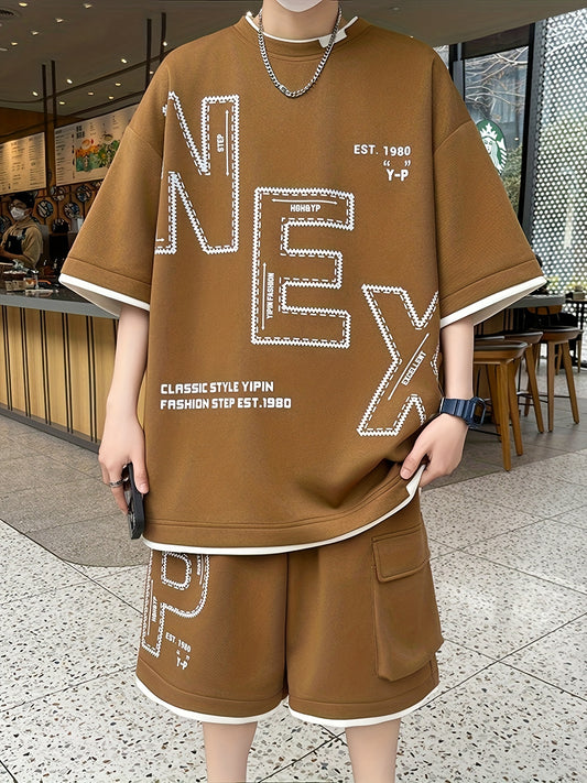 Պեյ Կուանի ընտրությունը ամառային տղամարդու սպորտային կոստյում, երիտասարդական, ուսանողական, առօրյա կոստյում, երկկտոր կոստյում, մարզաշապիկ, կարճ թևքերով շորտերի հավաքածու, մեկ կոստյում, շնչող և հարմարավետ, քրտինքը կլանող