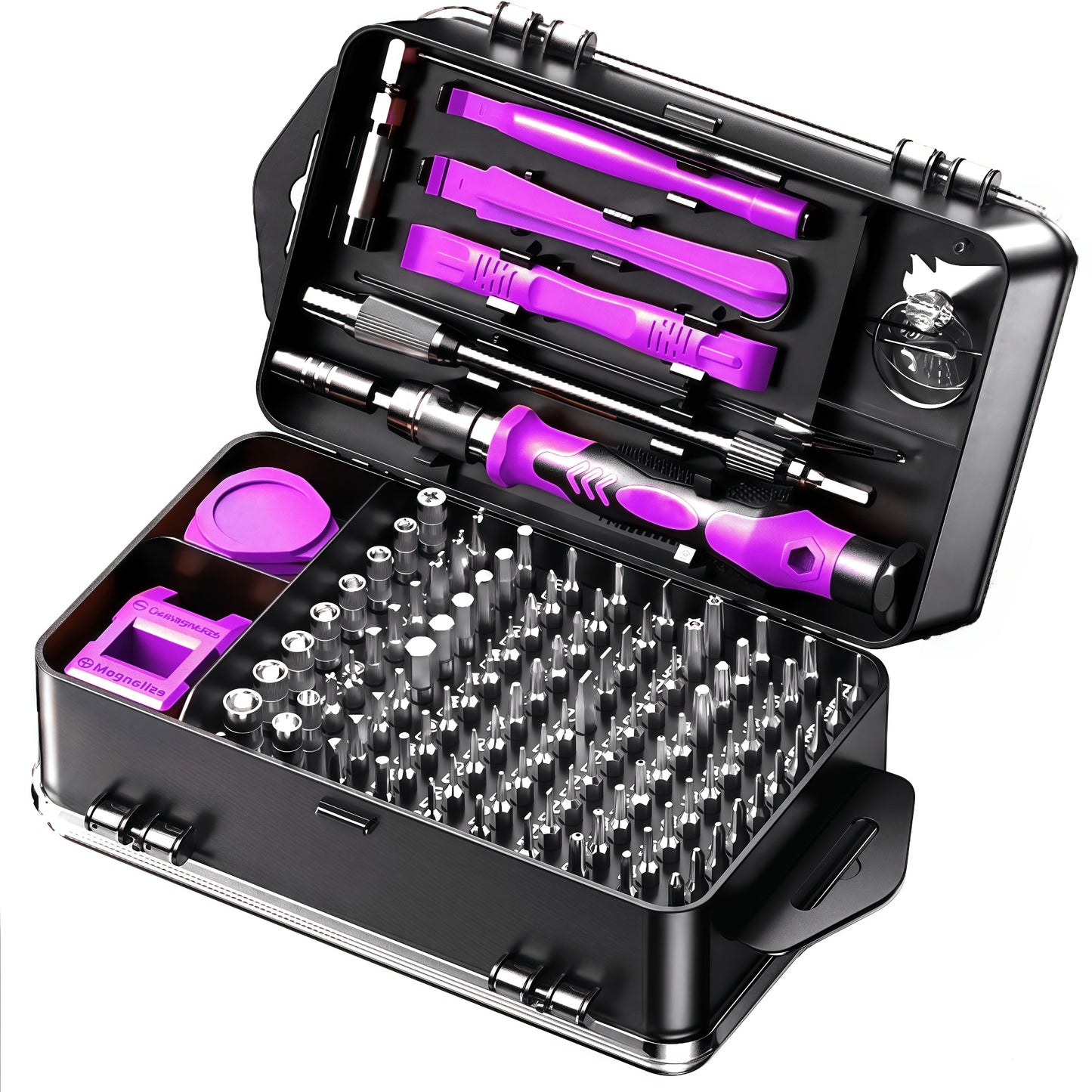 117in 1 Precision Screwdriver Set, Tool Gifts for Men, Mini Repair Tool Kit with Torx Triwing Bits, Repair for Computer, Macbook, Laptop, Glasses. Screwdriver bits are made of high-quality CRV steel, which is wear-resistant a