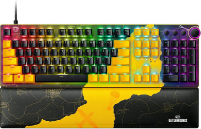 Razer Huntsman V2 Optical Gaming Keyboard: Linear Optical Switches - 8000Hz Polling Rate - Doubleshot PBT Keycaps - Dedicated Media Keys & Dial - Ergonomic Wrist Rest - Snap Tap