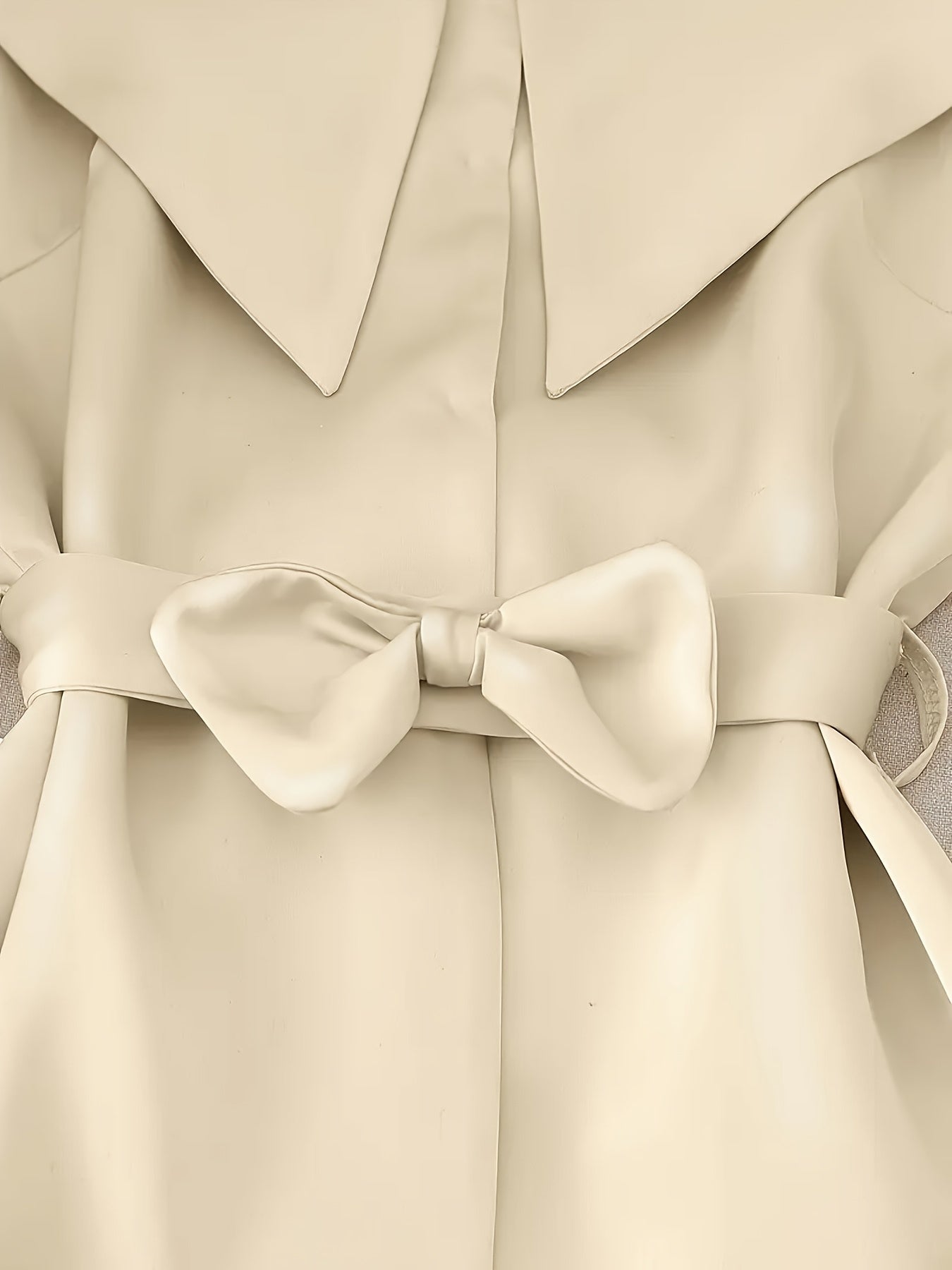 2 հատ էլեգանտ պոլիեսթերային տաբատային հավաքածու, ջրվեժաձև օձիք, միագույն անթև վերնաշապիկ և տաբատ, պոլիեսթերի և սպանդեքսի խառնուրդ, ժապավենաձև դետալներով, գարնանային և ամառային ոճ - Nian Nian