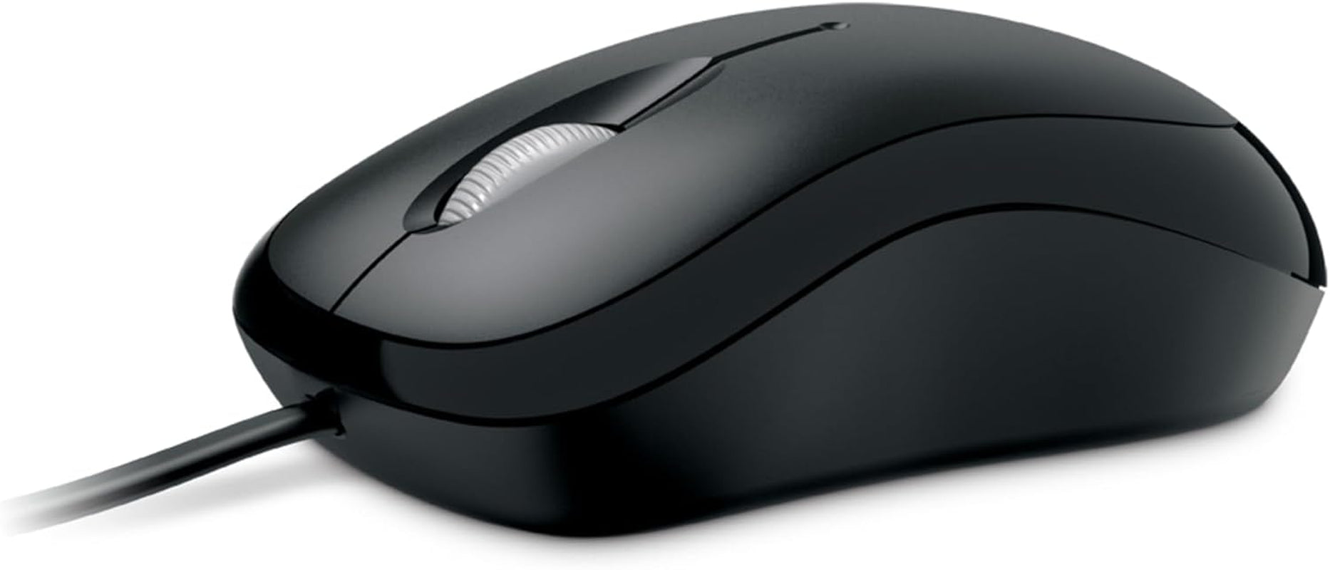 Microsoft Basic Optical Mouse - Black. Comfortable, Right/Left Hand Use, Ergonomic Design, Wired USB Mouse, for Pc/Laptop/Desktop