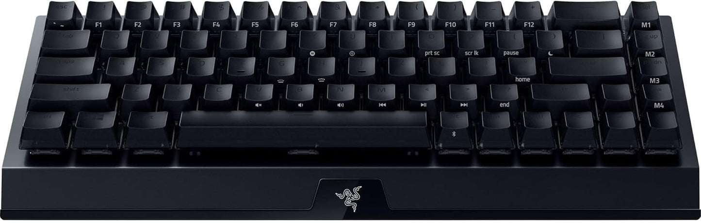 Razer Blackwidow V3 Mini Hyperspeed 65% Wireless Mechanical Gaming Keyboard: Yellow Mechanical Switches Linear & Silent - Phantom Pudding Keycaps - Chroma RGB - up to 200 Hr Battery - Snap Tap