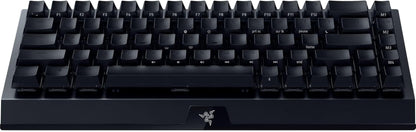 Razer Blackwidow V3 Mini Hyperspeed 65% Wireless Mechanical Gaming Keyboard: Yellow Mechanical Switches Linear & Silent - Phantom Pudding Keycaps - Chroma RGB - up to 200 Hr Battery - Snap Tap