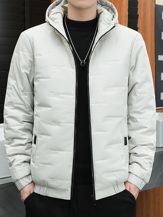 Տղամարդու ձմեռային, քամուց պաշտպանող, հաստ, տաք, քոլեջային ոճի, կայծակաճարմանդով, գլխարկով բաճկոն՝ գրպաններով, ամենօրյա և սպորտային, լվացքի մեքենայով լվացվող - միագույն, հարմար է լեռնագնացության և բացօթյա գործունեության համար